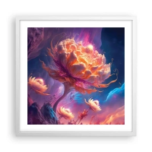 Póster en marco blanco - Otro mundo - 50x50 cm