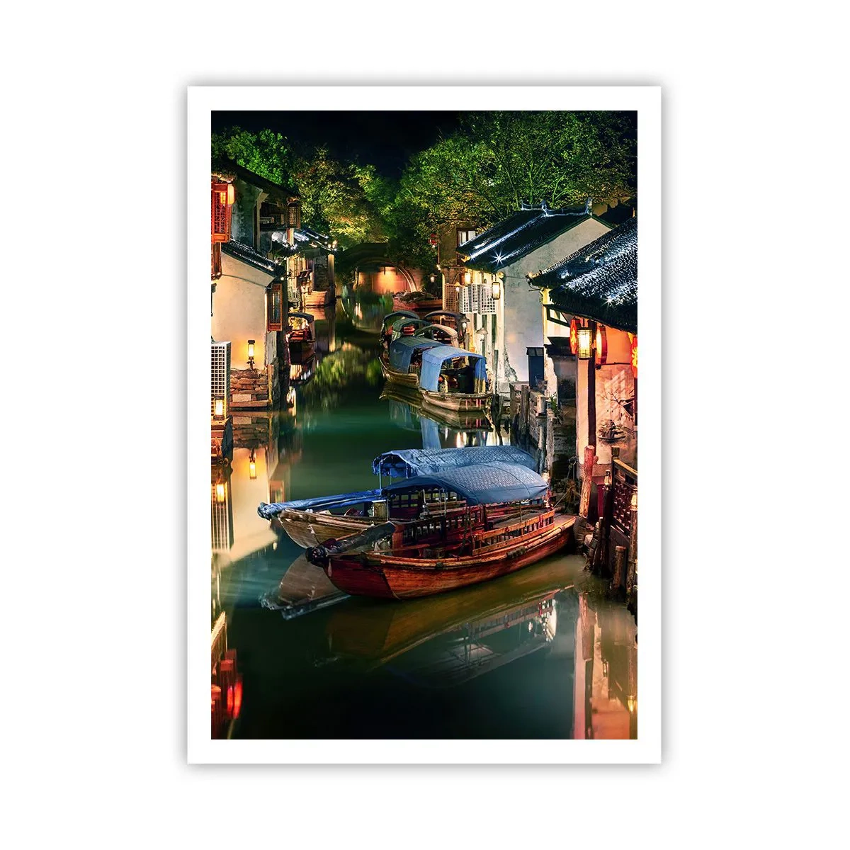 Póster - Noche en una calle china - 70x100 cm