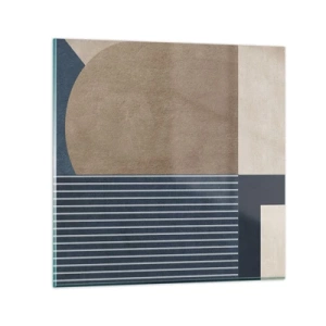 Cuadro sobre vidrio - Impresiones sobre Vidrio - Composición de sencillez y redondez - 30x30 cm