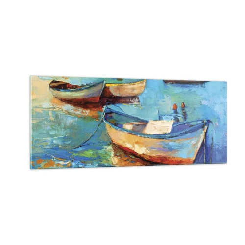 Cuadro sobre vidrio - Impresiones sobre Vidrio - En la bahía sur - 100x40 cm