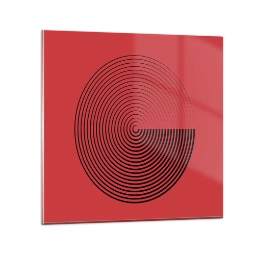 Cuadro sobre vidrio - Impresiones sobre Vidrio - Movimiento circular - 40x40 cm