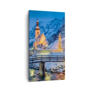 Cuadro sobre lienzo - Impresión de Imagen - El espíritu de la Navidad - 45x80 cm