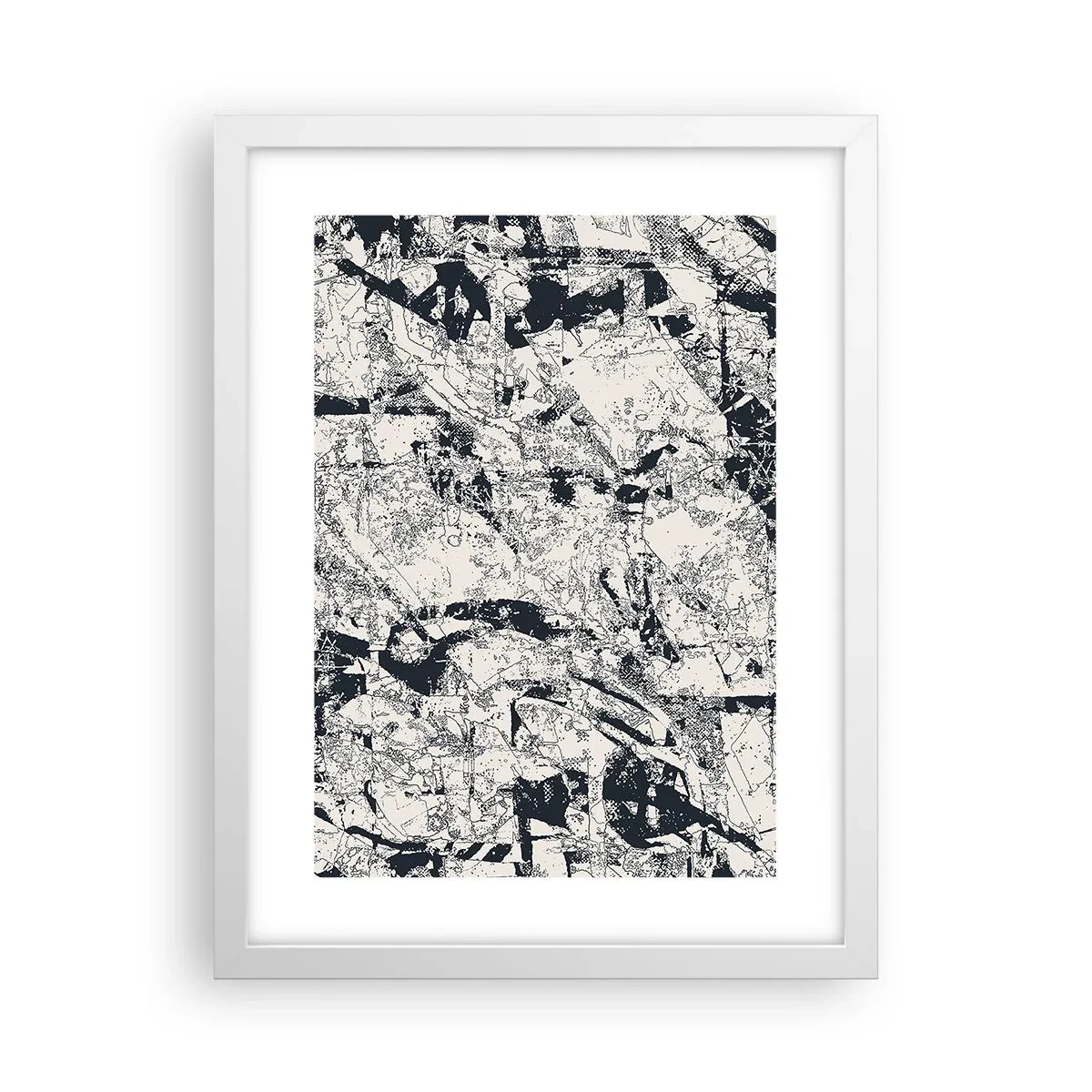 Póster en marco blanco - La interpenetración de los opuestos - 30x40 cm