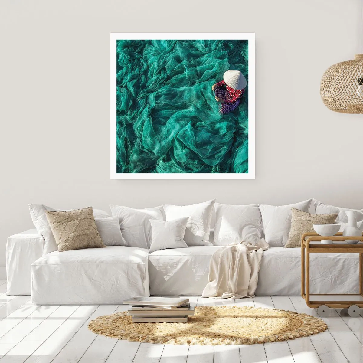 Póster - En un mar de redes - 50x50 cm