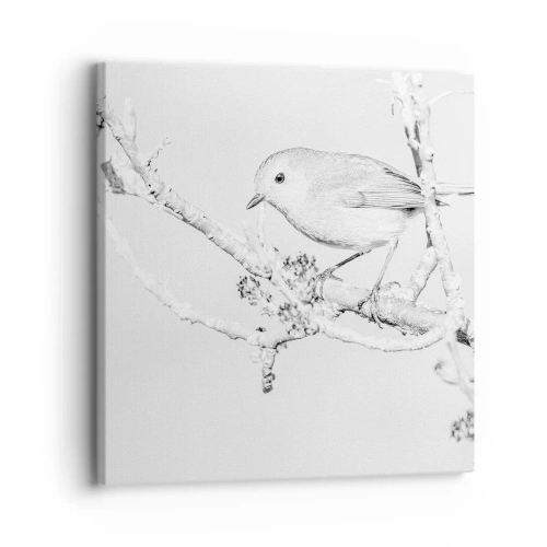 Cuadro sobre lienzo - Impresión de Imagen - Mañana de invierno - 30x30 cm