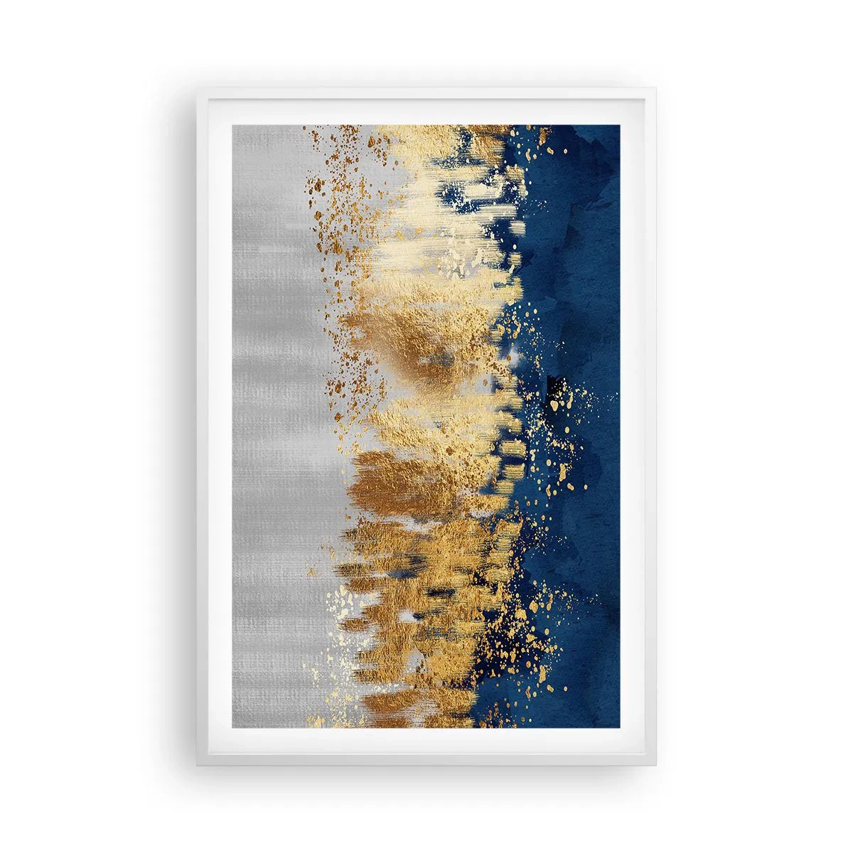 Póster en marco blanco - Composición moderna con chispas - 61x91 cm