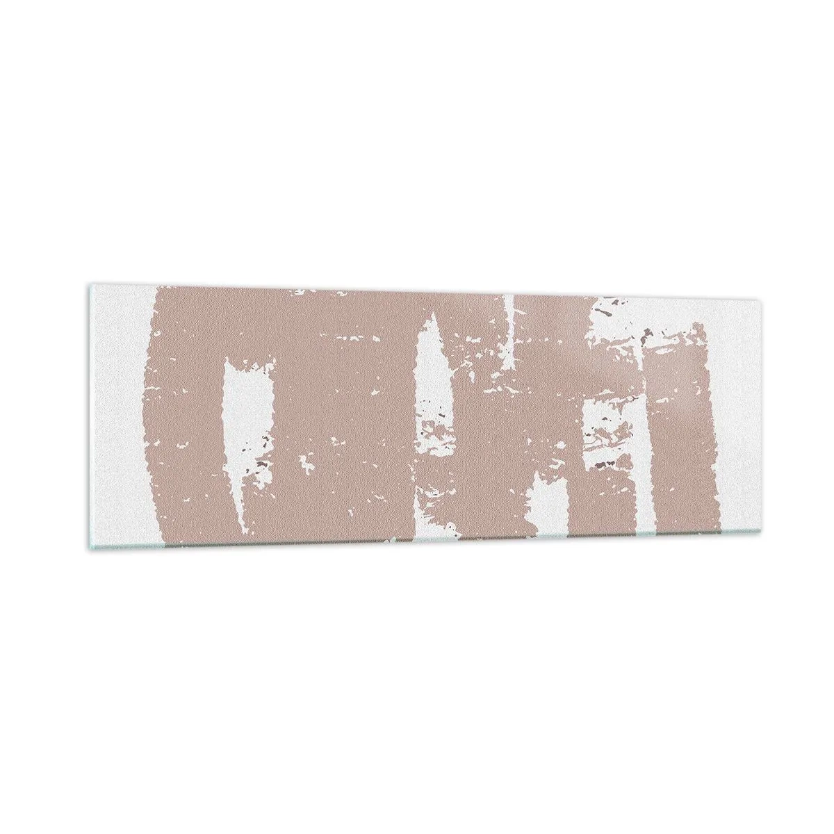 Cuadro sobre vidrio - Impresiones sobre Vidrio - Abstracción en rosa suave - 90x30 cm