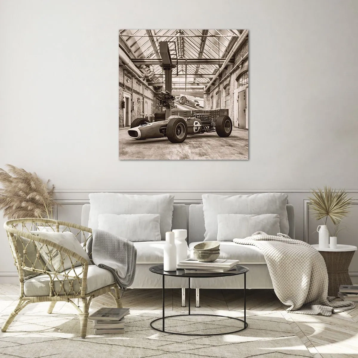 Cuadro sobre vidrio - Impresiones sobre Vidrio - El descanso del vencedor - 70x70 cm