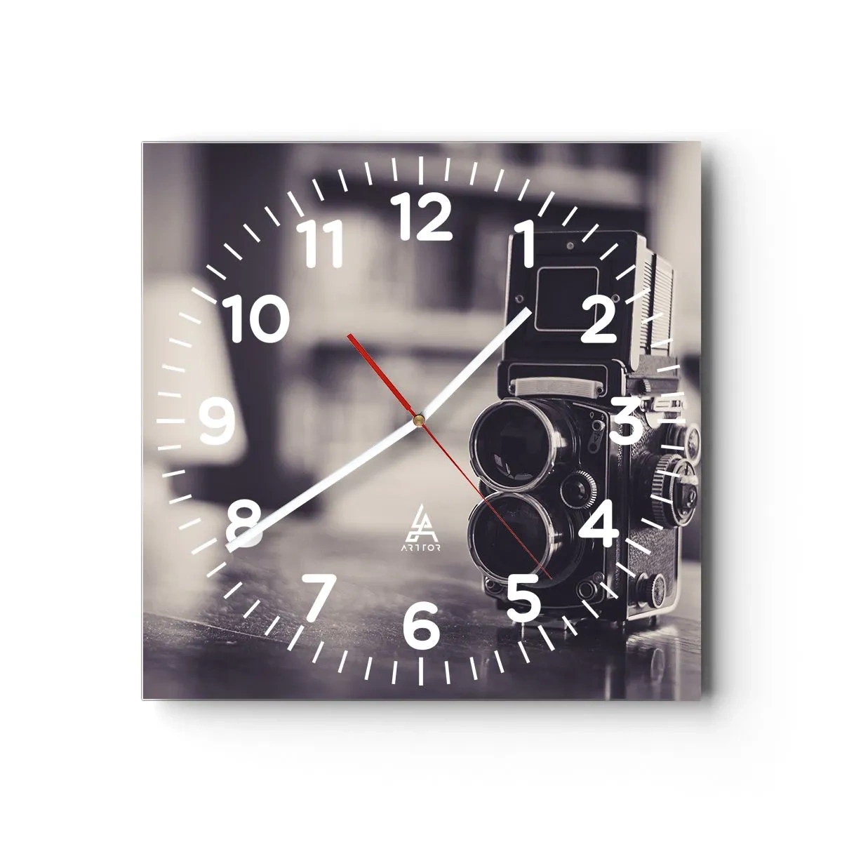 Reloj de pared - Reloj de vidrio - La magia de la fotografía antigua - 30x30 cm