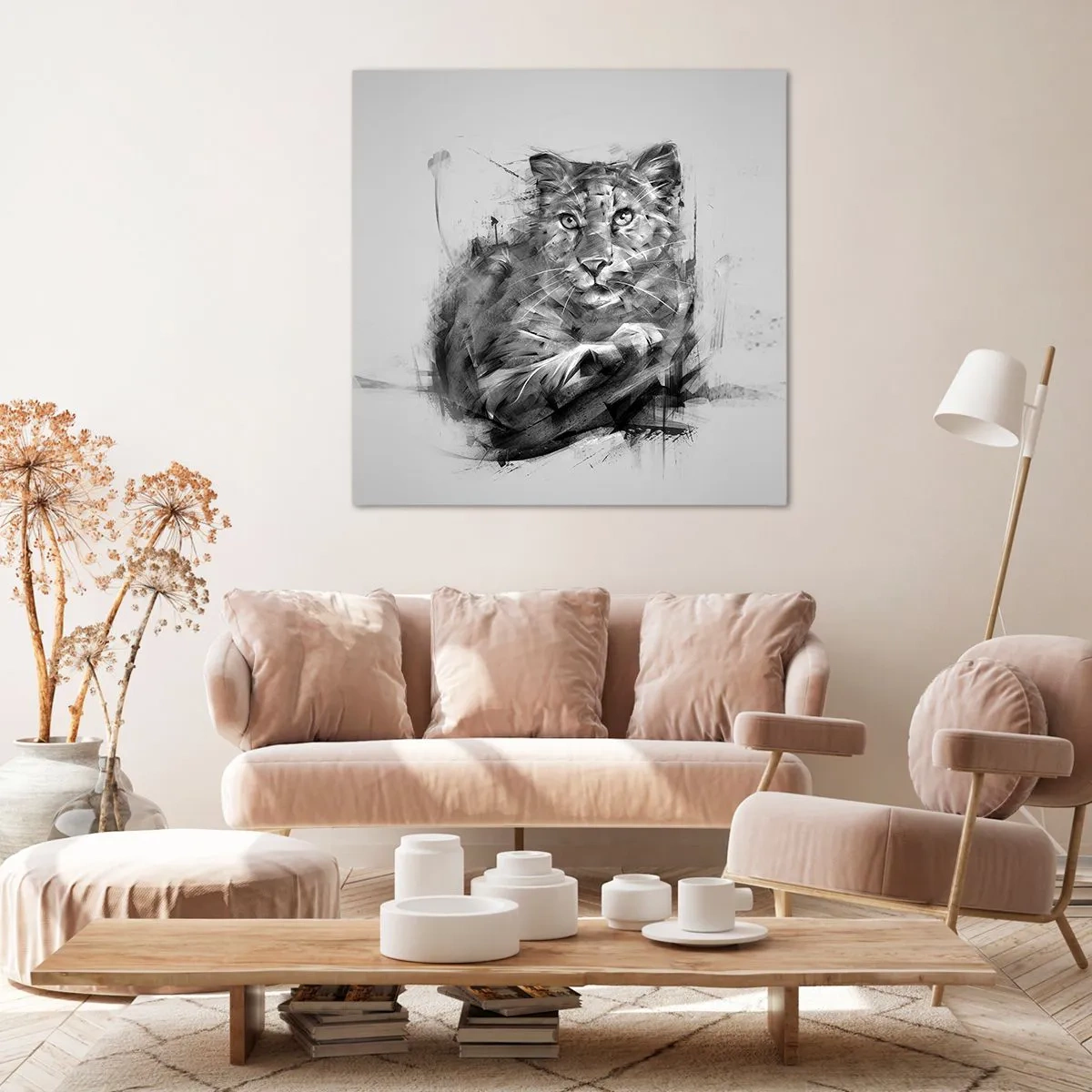 Cuadro sobre lienzo - Impresión de Imagen - Sí, estoy escuchando - 60x60 cm