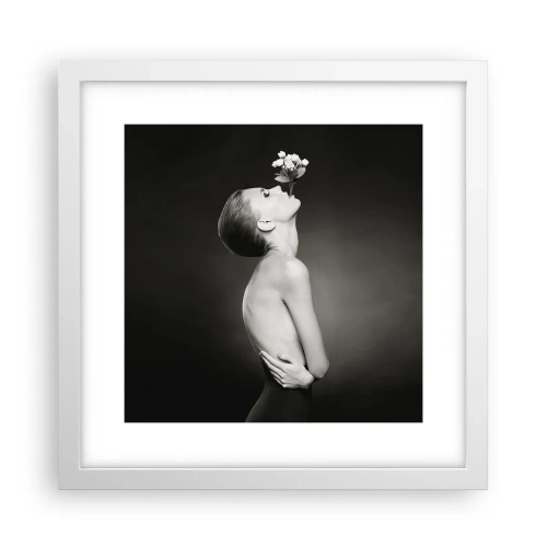 Póster en marco blanco - Elegancia excéntrica - 30x30 cm