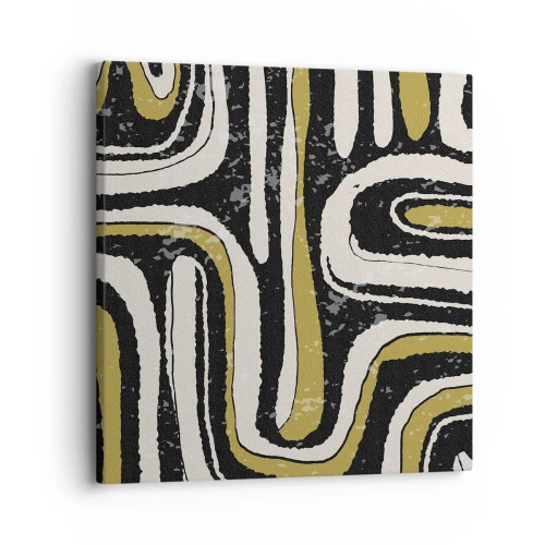Cuadro sobre lienzo - Impresión de Imagen - Composición: tramos y callejones - 30x30 cm