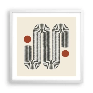 Póster en marco blanco - De principio a fin - 50x50 cm