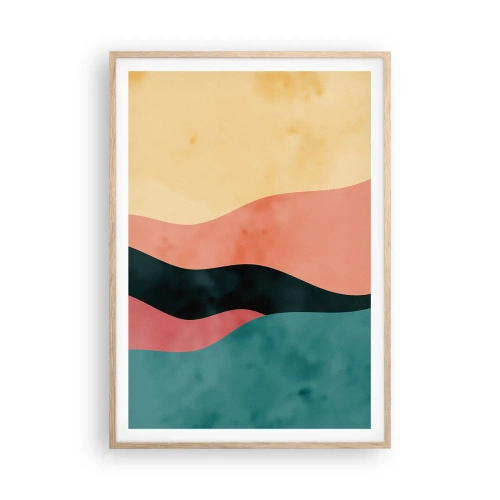 Póster en marco roble claro - Discordia compatible - 70x100 cm