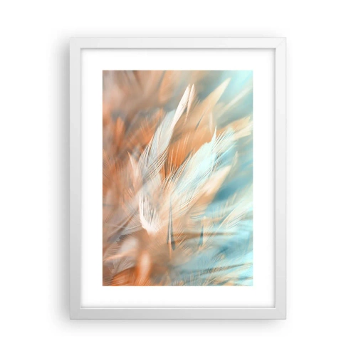 Póster en marco blanco - En la tierra de la suavidad - 30x40 cm