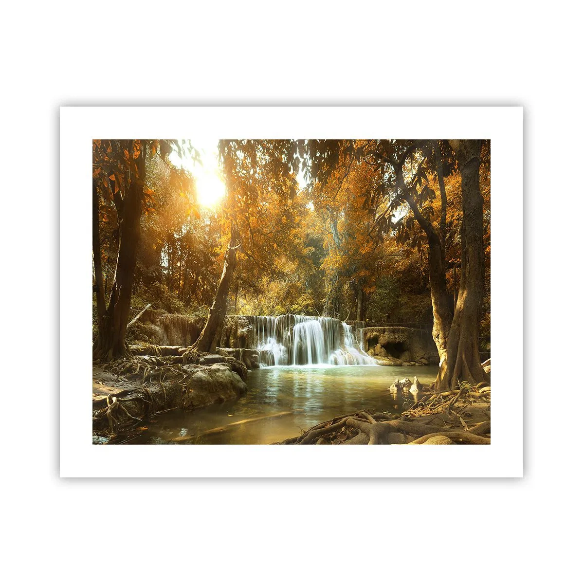 Póster - Una cascada en el parque - 50x40 cm