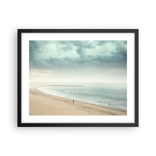 Póster en marco negro - En busca de la paz - 50x40 cm