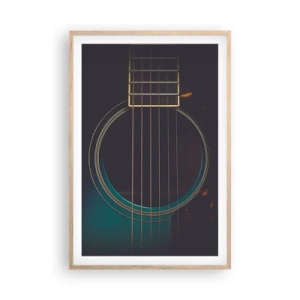 Póster en marco roble claro - Un momento antes de que suene - 61x91 cm