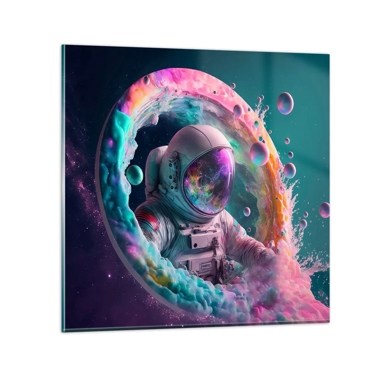 Cuadro sobre vidrio - Impresiones sobre Vidrio - Puerta estelar - 60x60 cm