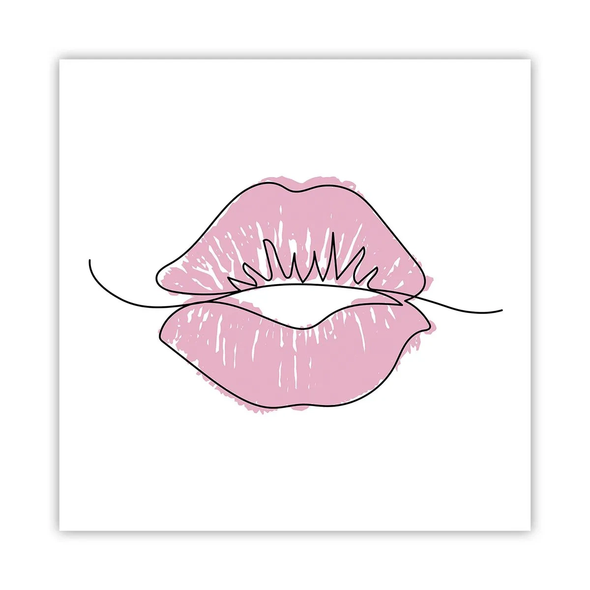 Póster - ¿Listo para un beso? - 60x60 cm