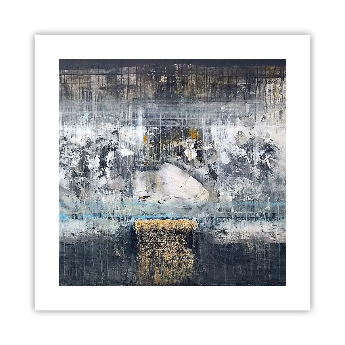 Póster - Hielo abstracto - 40x40 cm