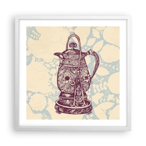 Póster en marco blanco - La belleza de lo cotidiano - 50x50 cm