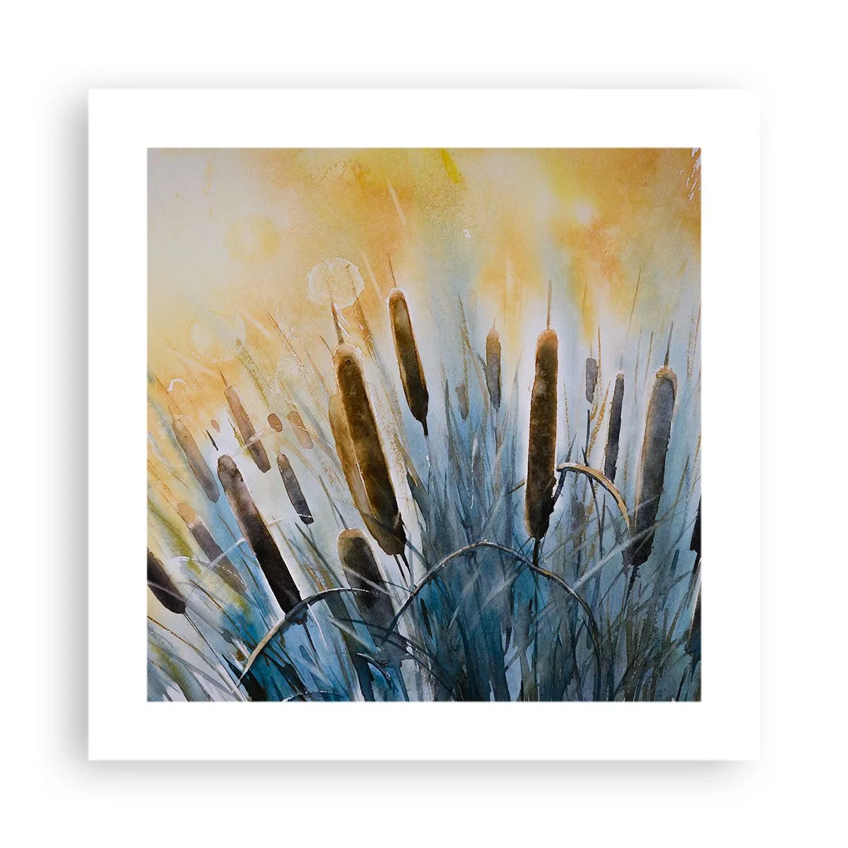 Póster - El frío del agua, el calor del sol - 40x40 cm