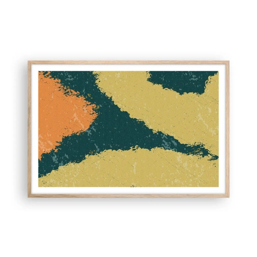 Póster en marco roble claro - Abstracción - a cámara lenta - 91x61 cm