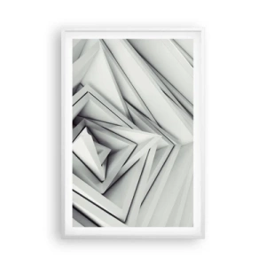 Póster en marco blanco - Ángulos afilados - 61x91 cm