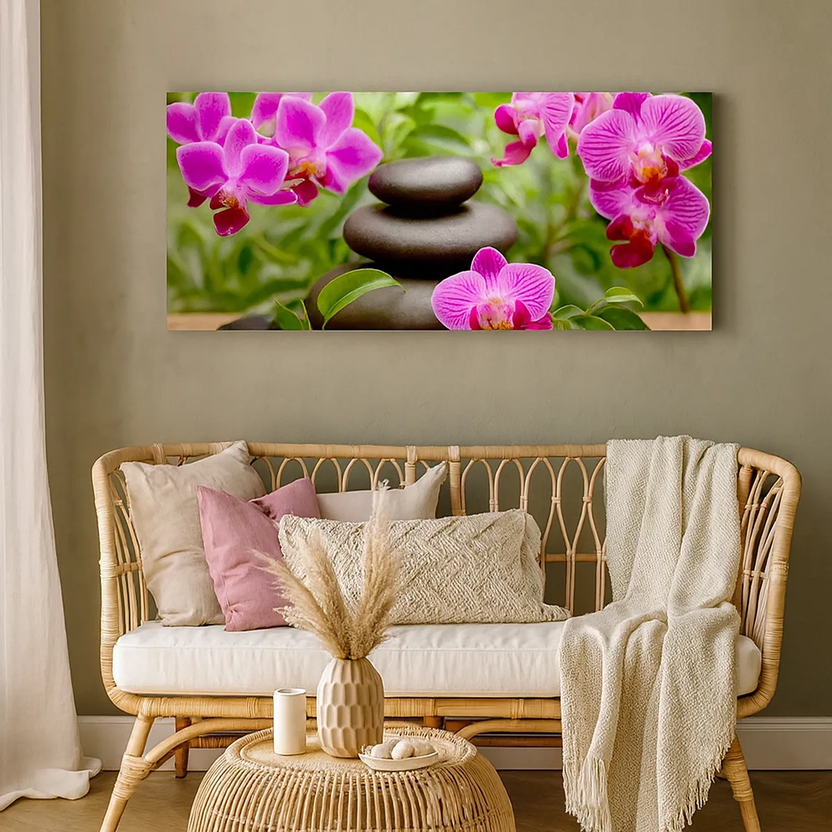 Cuadro sobre lienzo - Impresión de Imagen - Una pirámide de paz - 30x30 cm