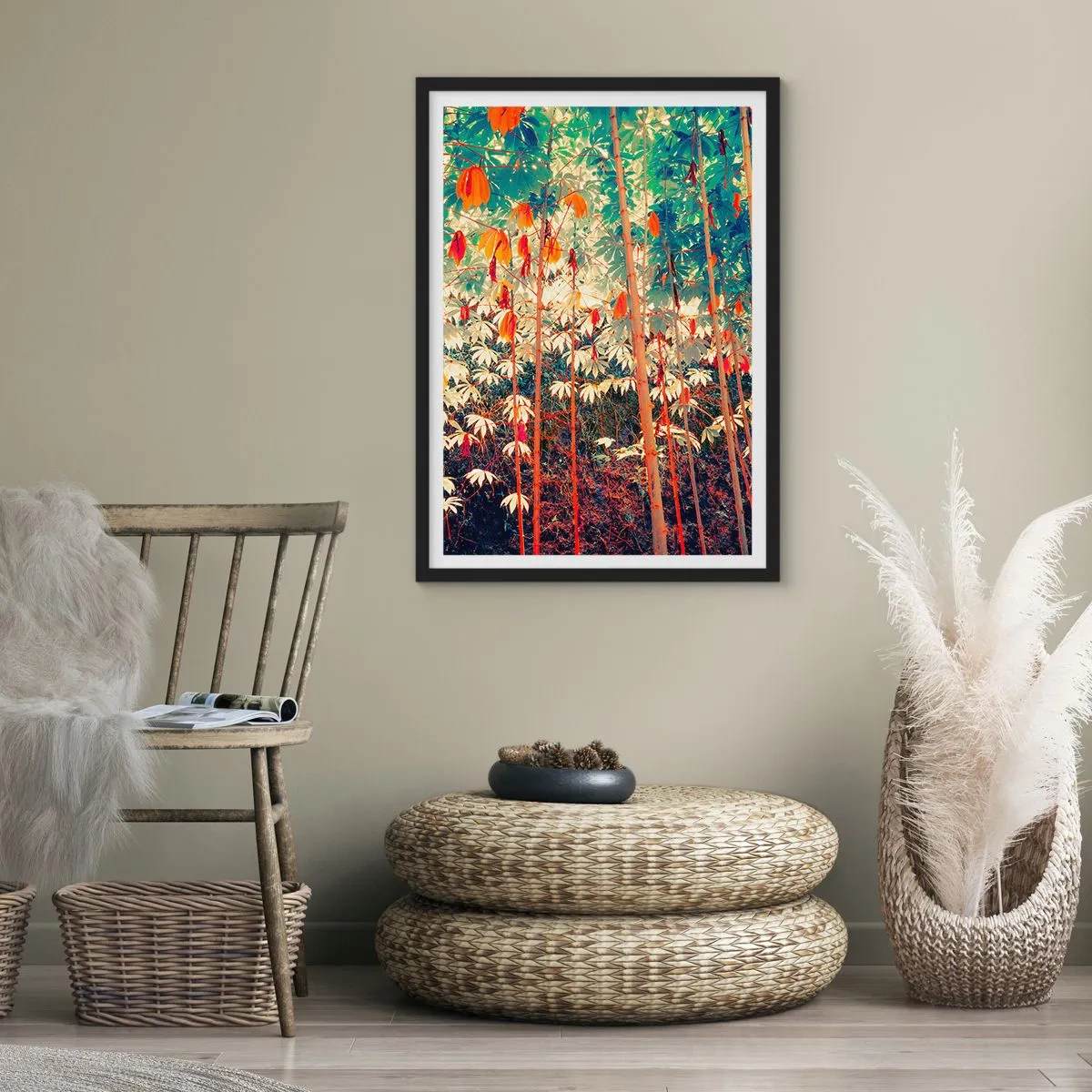 Póster en marco negro - La vida secreta de las hojas - 61x91 cm