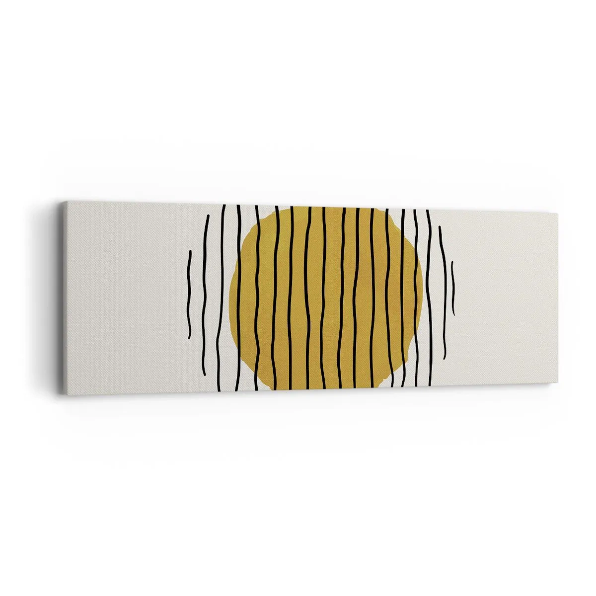 Cuadro sobre lienzo - Impresión de Imagen - Abstracción cálida - 90x30 cm