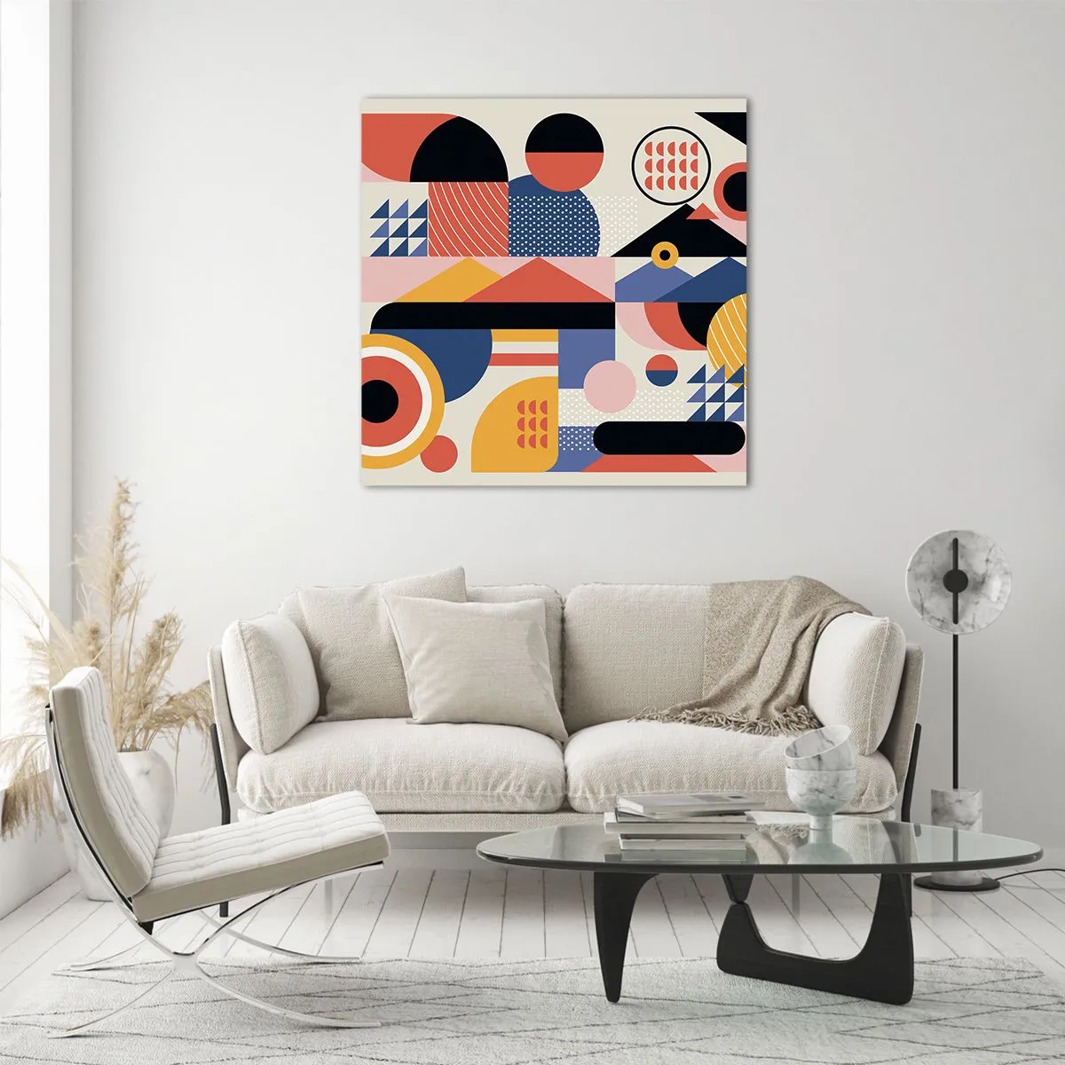 Cuadro sobre vidrio - Impresiones sobre Vidrio - Composición: juegos - 40x40 cm