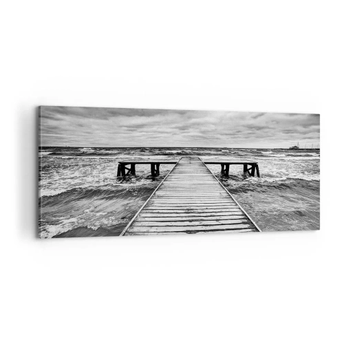 Cuadro sobre lienzo - Impresión de Imagen - Estoy esperando que sople el viento... - 100x40 cm