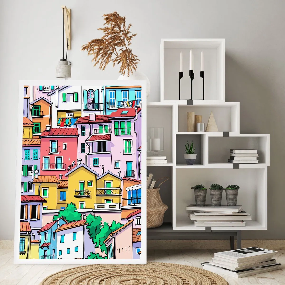 Póster - Ciudad alegre - 70x100 cm