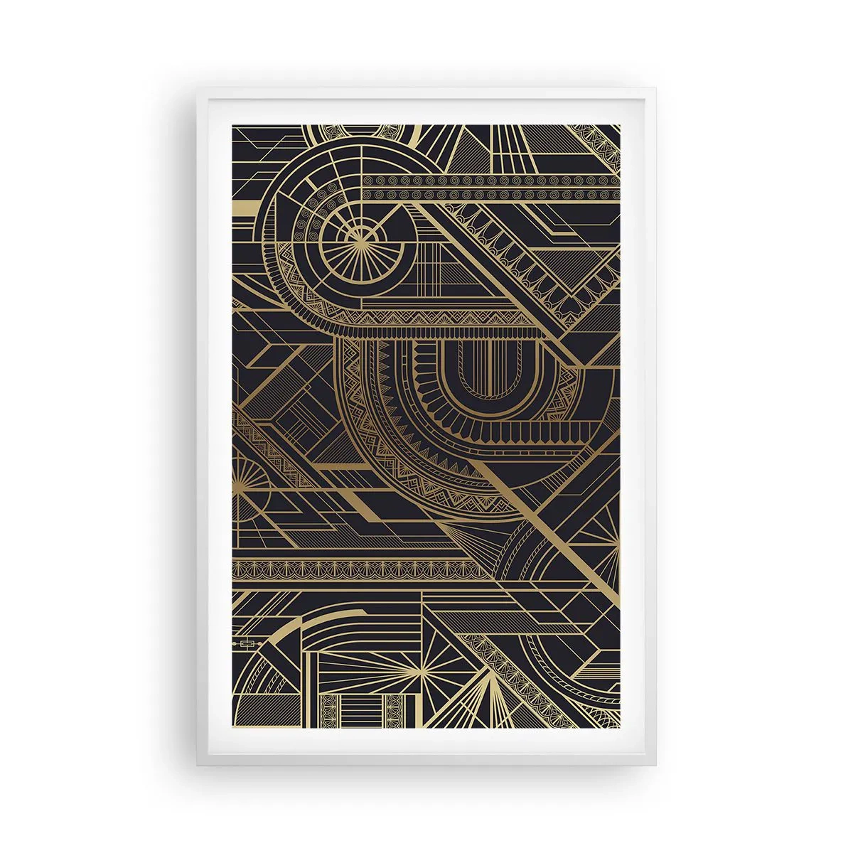 Póster en marco blanco - Conceptos, ideas, planes - 61x91 cm