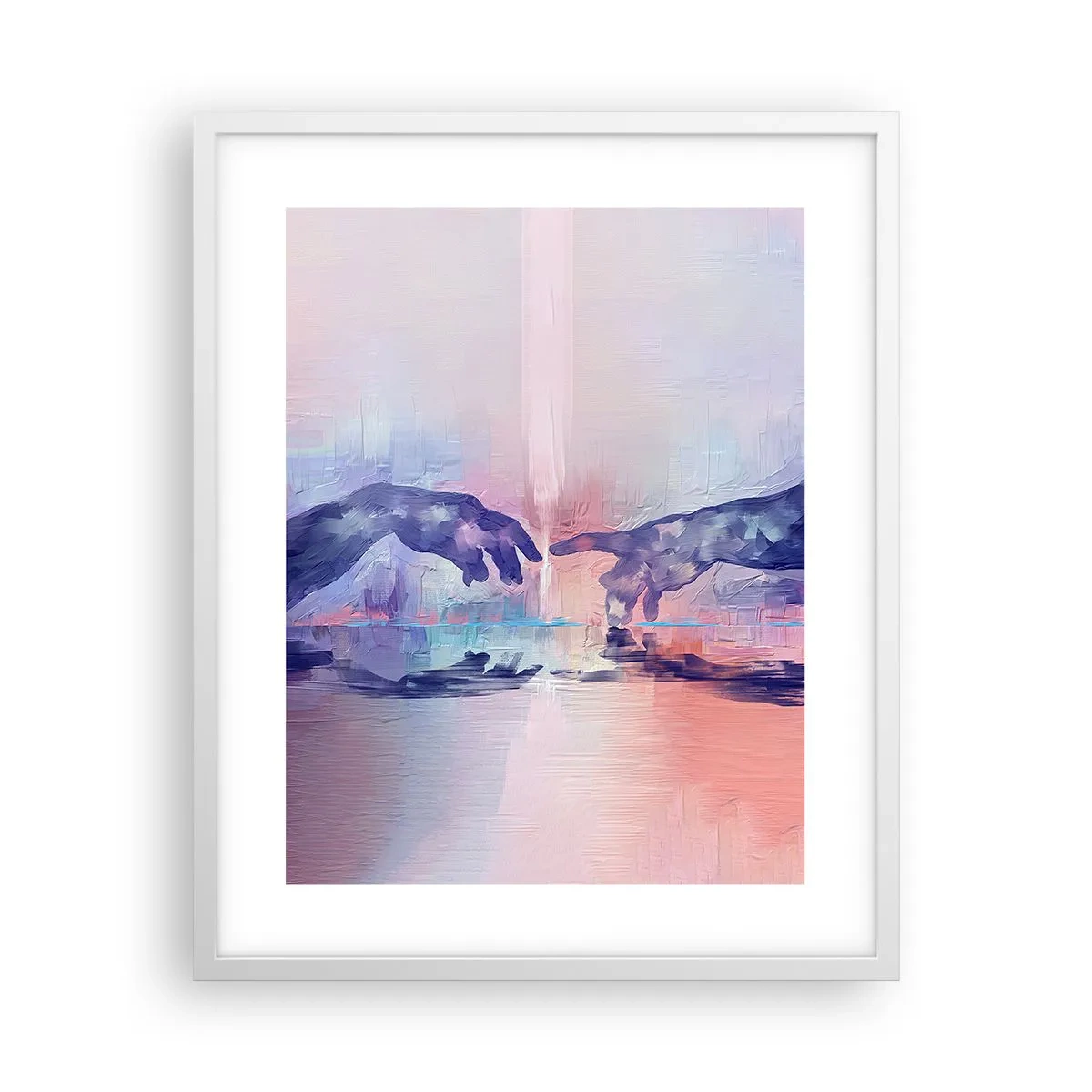 Póster en marco blanco - Chispa divina de vida - 40x50 cm