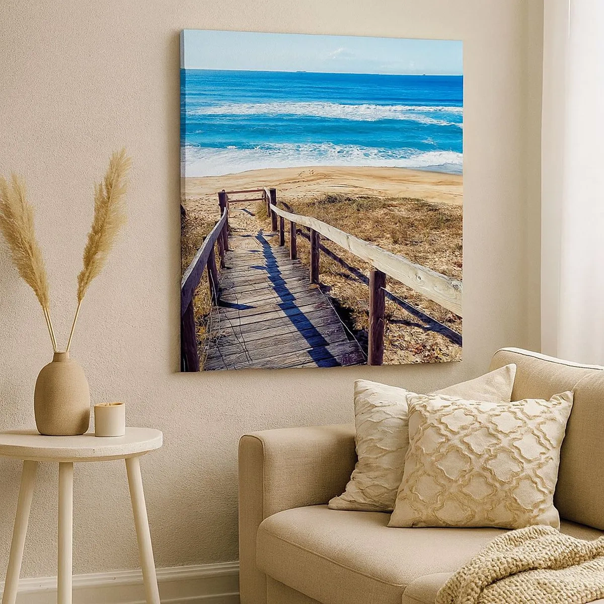 Cuadro sobre lienzo - Impresión de Imagen - ¡Corre! - 30x30 cm