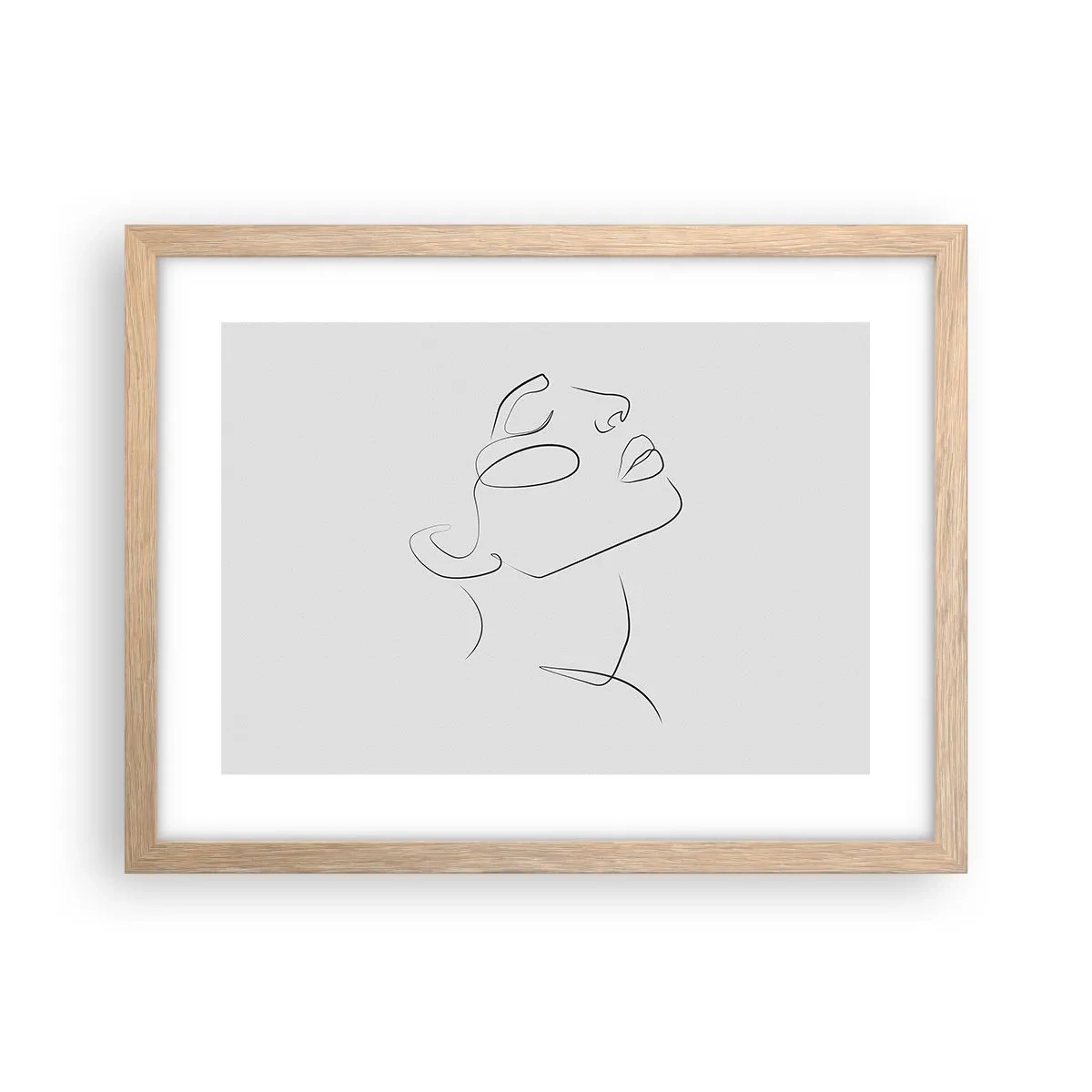 Póster en marco roble claro - Meandros de un sueño - 40x30 cm