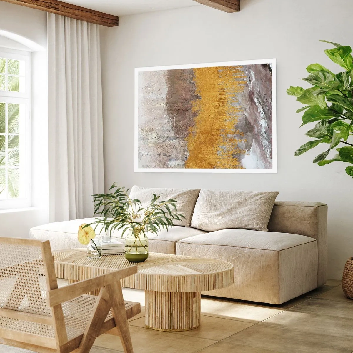 Póster - Una ráfaga dorada - 50x40 cm