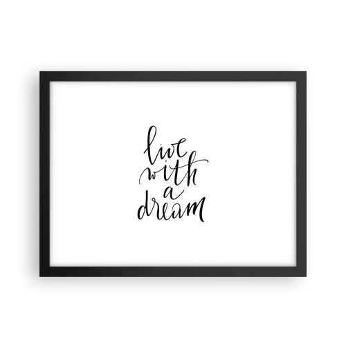 Póster en marco negro - Por supuesto - 40x30 cm