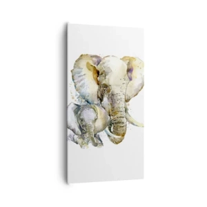 Cuadro sobre lienzo - Impresión de Imagen - Con nadie como con la madre - 65x120 cm