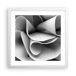 Póster en marco blanco - Sucede en el espacio - 40x40 cm