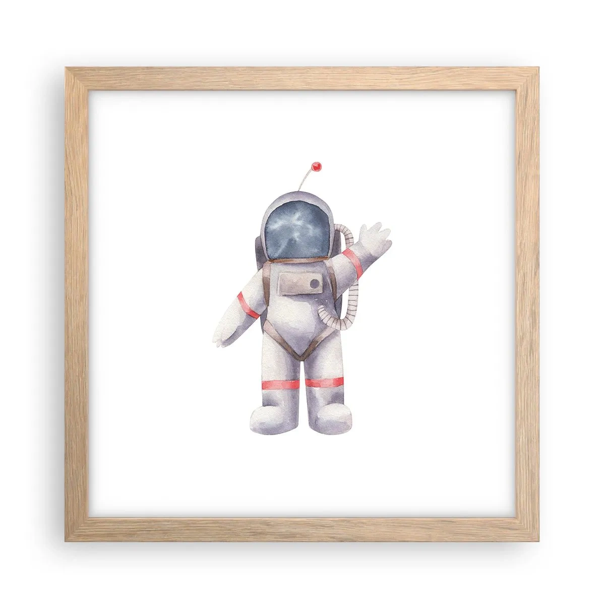 Póster en marco roble claro - Esto es todo por ahora - 30x30 cm