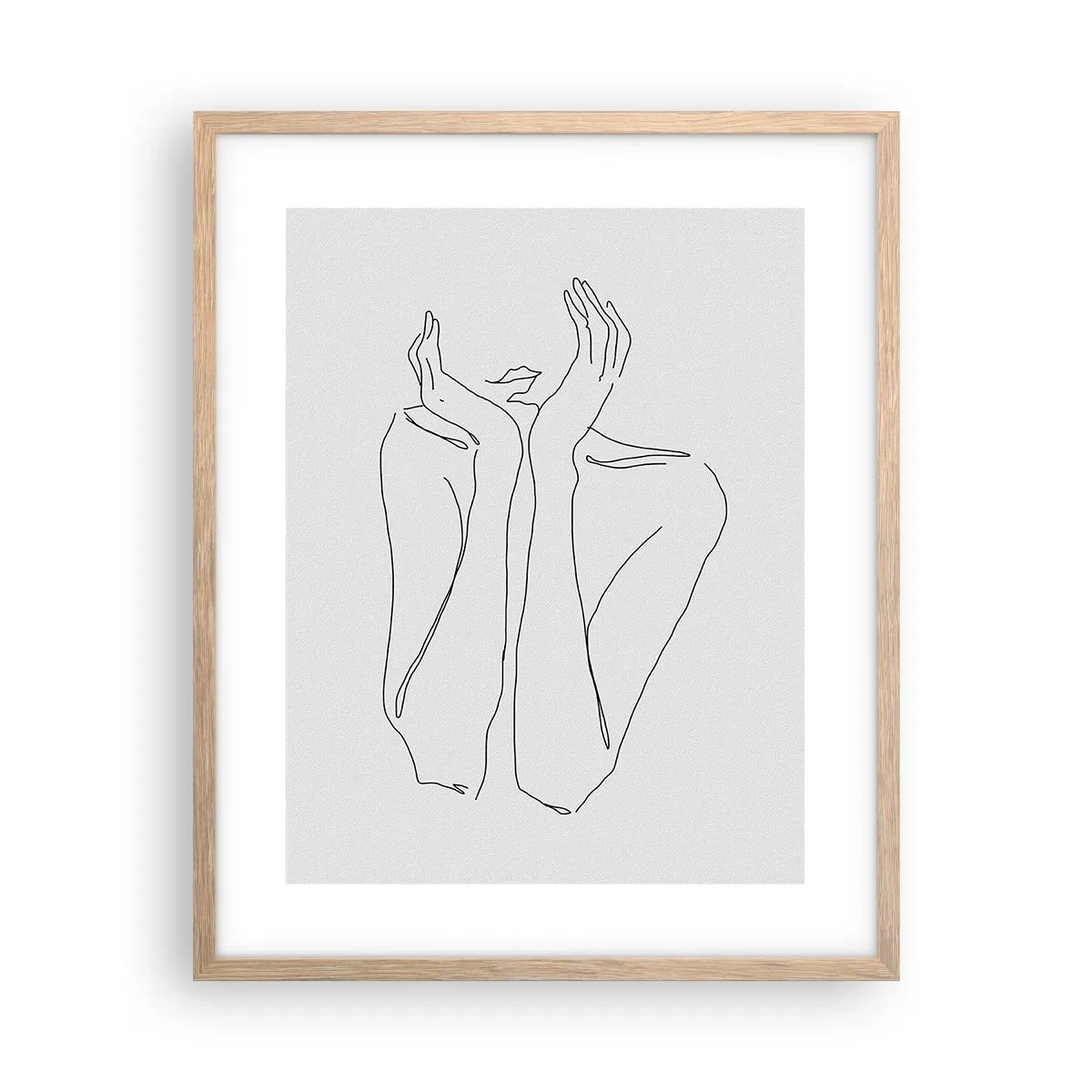 Póster en marco roble claro - Con qué sueñan las mujeres - 40x50 cm