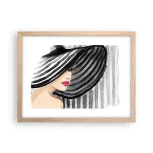 Póster en marco roble claro - ¿Dónde puedo encontrarte? - 40x30 cm