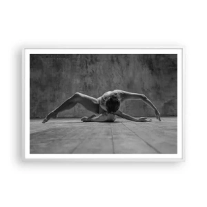 Póster en marco blanco - Simetría encontrada - 100x70 cm