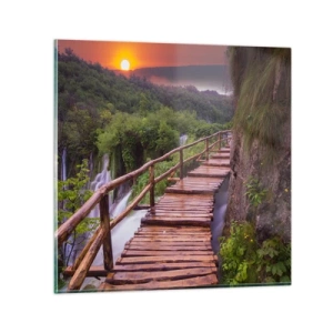 Cuadro sobre vidrio - Impresiones sobre Vidrio - Una belleza inimaginable - 60x60 cm