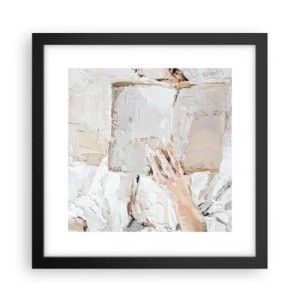 Póster en marco negro - En otro mundo - 30x30 cm