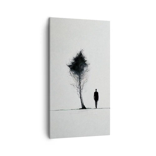 Cuadro sobre lienzo - Impresión de Imagen - Todos deambulamos alguna vez - 45x80 cm